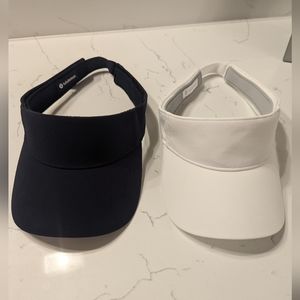 Lululemon visor set of 2 navy white